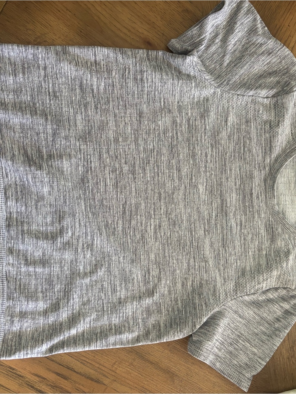 Athleta Women's Heathered Light Gray Short-Sleeve Tee